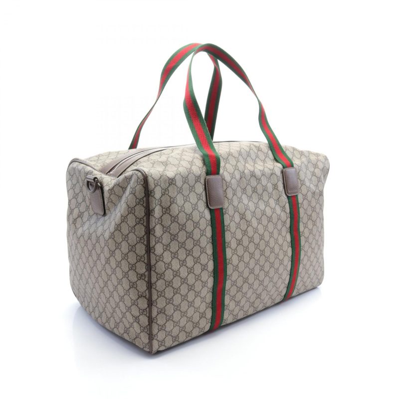 Gucci Large Duffle Bag GG Supreme PVC Leather - Barde - Image 2