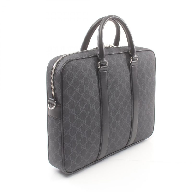 Gucci GG Supreme Briefcase Leather Black - Barde - Image 2