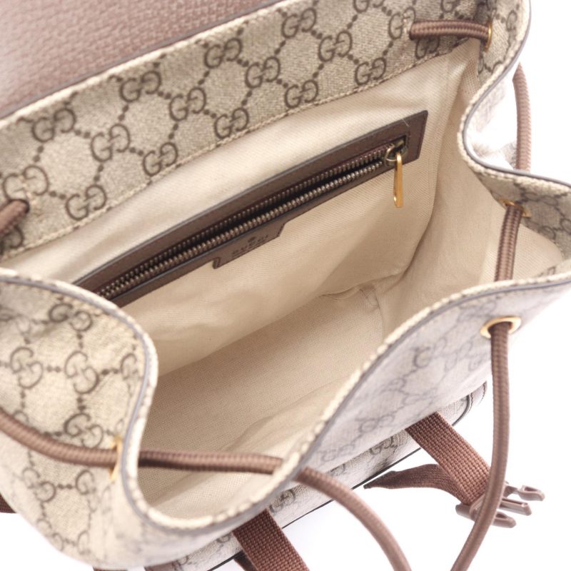 Gucci Ophidia GG Supreme Backpack PVC Canvas Leather - Barde - Image 3
