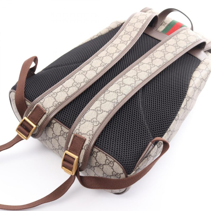 Gucci Ophidia GG Supreme Backpack PVC Canvas Leather - Barde - Image 6