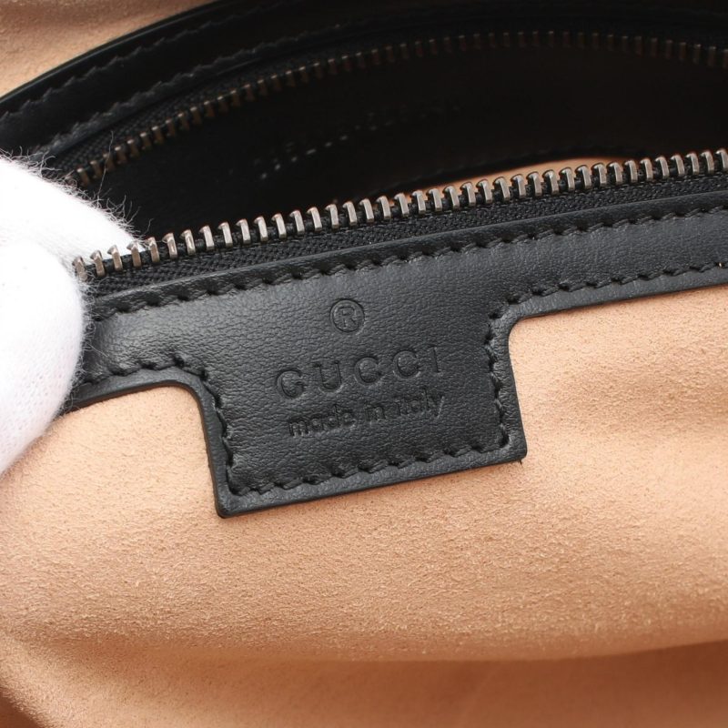 Gucci Leather GG Marmont Medium Top Handle Tote - Barde - Image 4