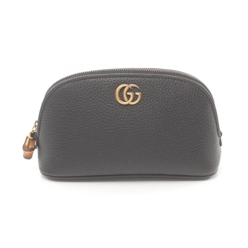 Gucci Leather Double G Pouch Clutch - Barde