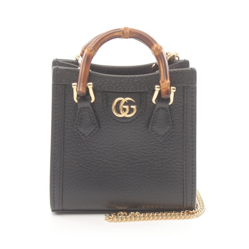 Gucci Diana Super Mini Leather Handbag - Barde
