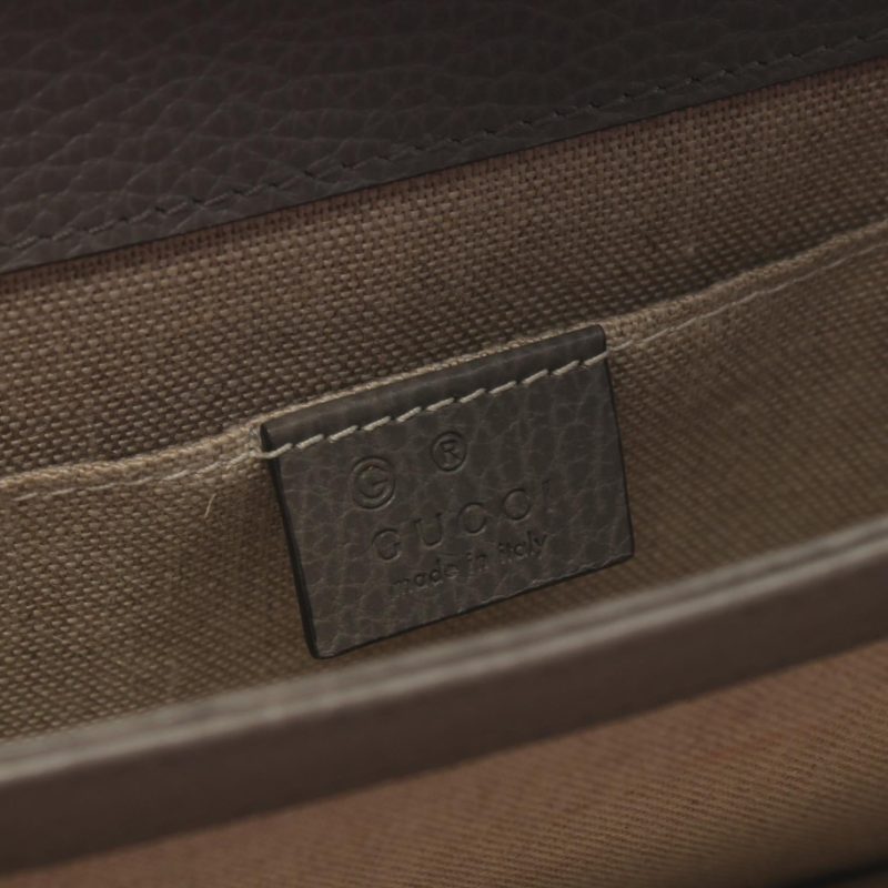 Gucci Leather Interlocking G Shoulder Bag - Barde - Image 4