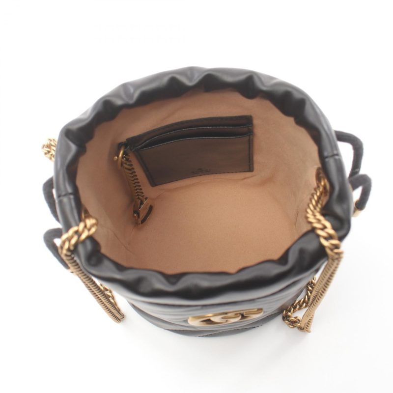 Gucci GG Marmont Mini Bucket Shoulder Bag 575163 - Barde - Image 3
