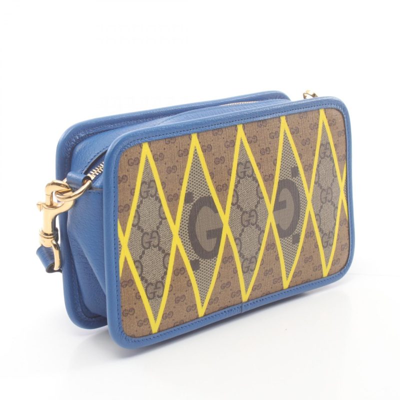 Gucci GG Rhombus Shoulder Bag PVC Leather - Barde - Image 2
