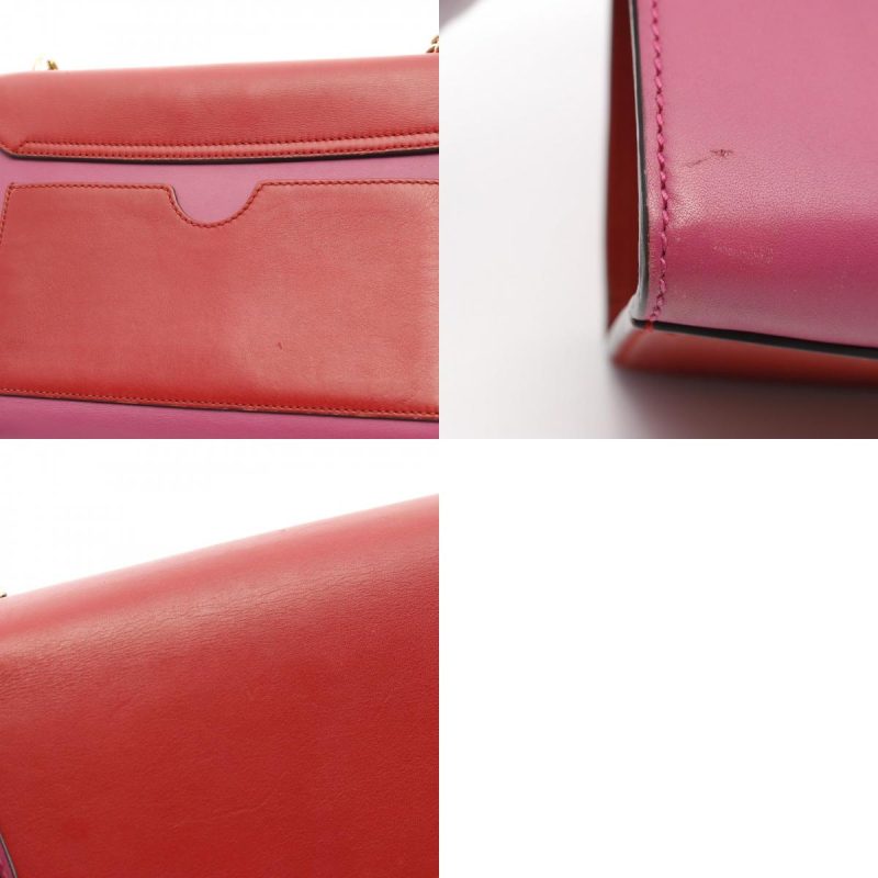 Gucci Leather Shoulder Bag Red/Pink - Barde - Image 10