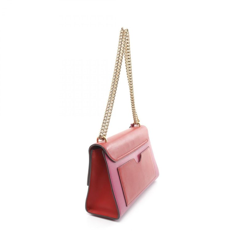 Gucci Leather Shoulder Bag Red/Pink - Barde - Image 2