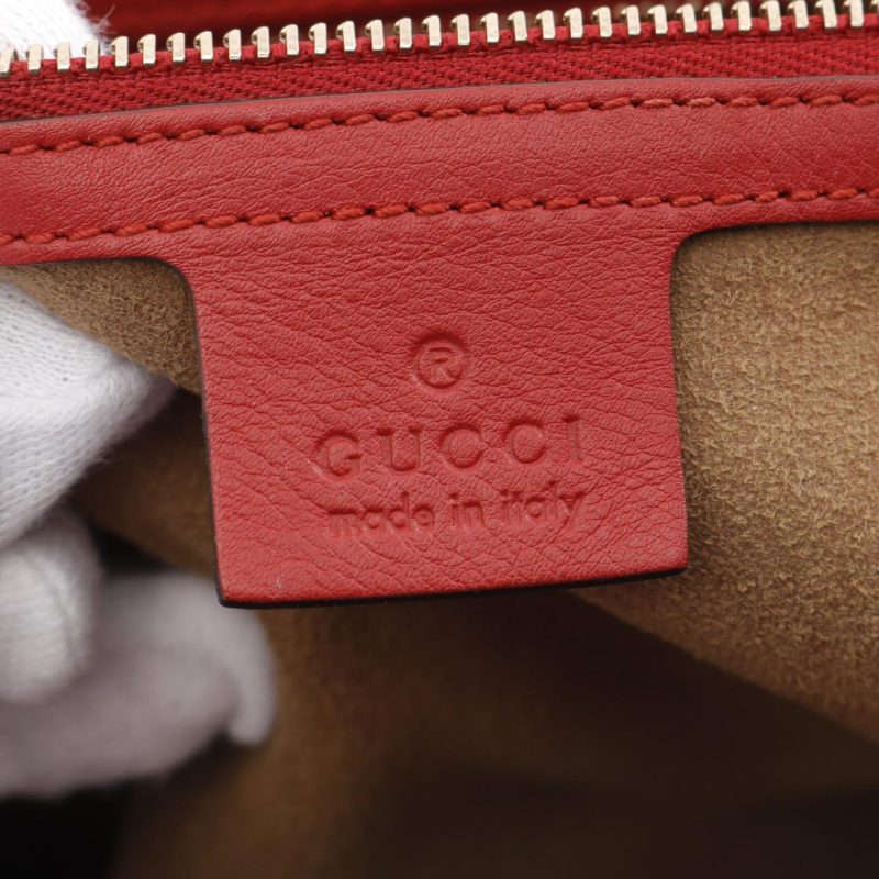 Gucci Leather Shoulder Bag Red/Pink - Barde - Image 4