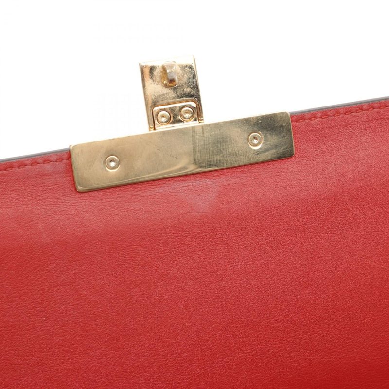 Gucci Leather Shoulder Bag Red/Pink - Barde - Image 6