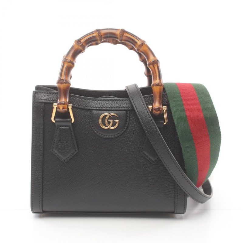 Gucci Diana Mini Bamboo Leather Tote Bag - Barde