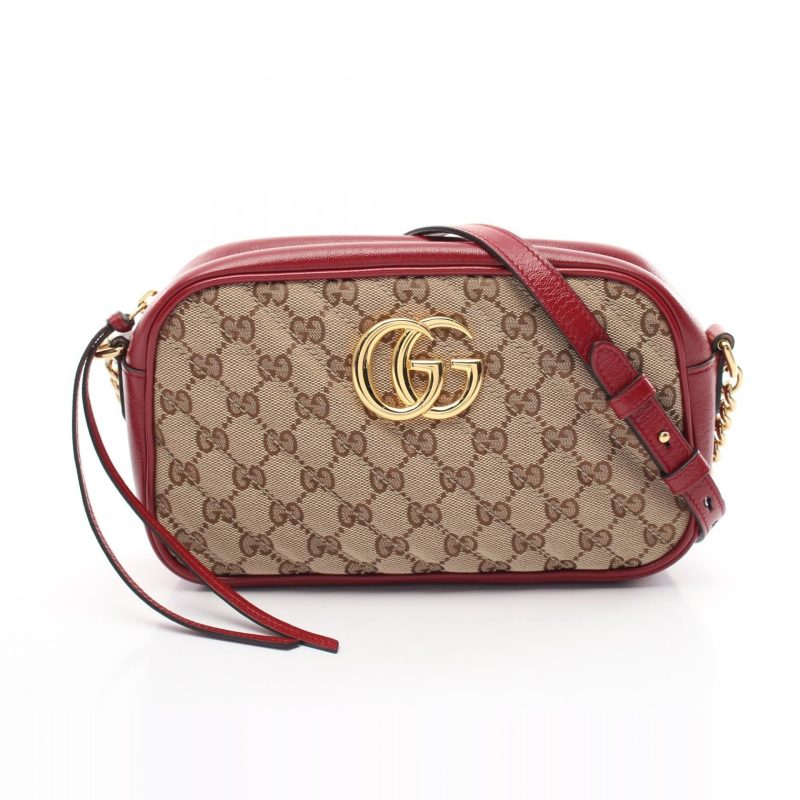 Gucci GG Marmont Canvas Leather Shoulder Bag - Barde