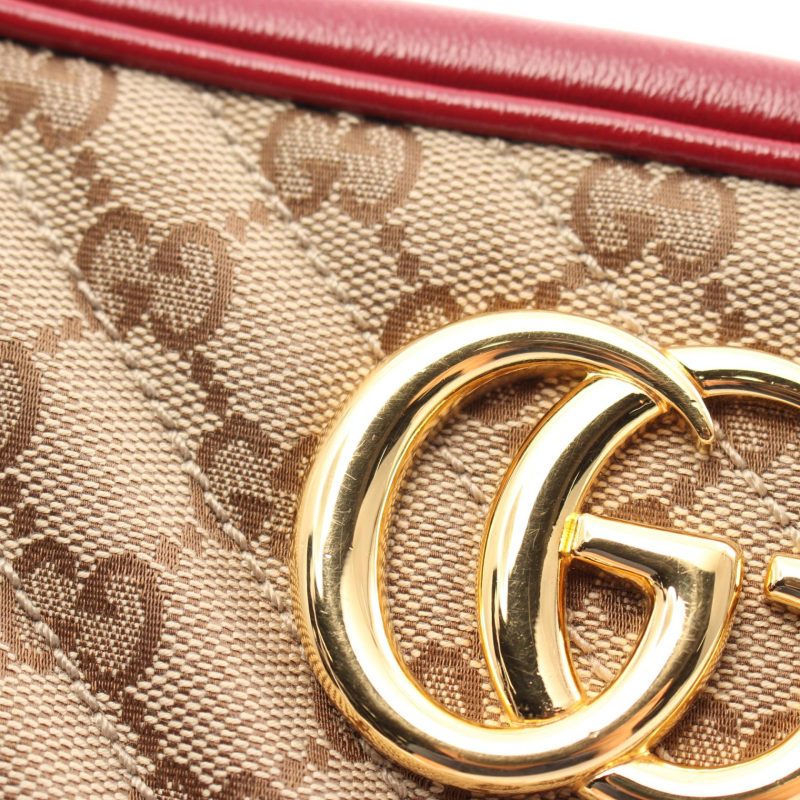 Gucci GG Marmont Canvas Leather Shoulder Bag - Barde - Image 8