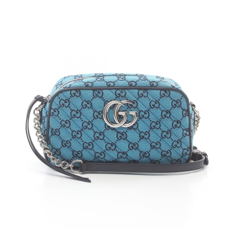 Gucci GG Marmont Canvas Leather Shoulder Bag - Barde