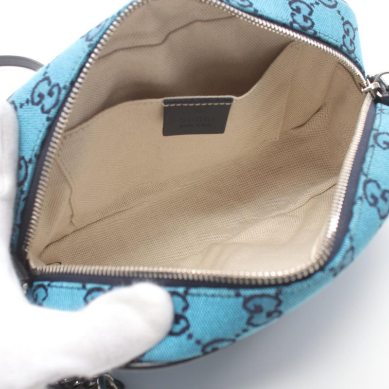 Gucci GG Marmont Canvas Leather Shoulder Bag - Barde - Image 3