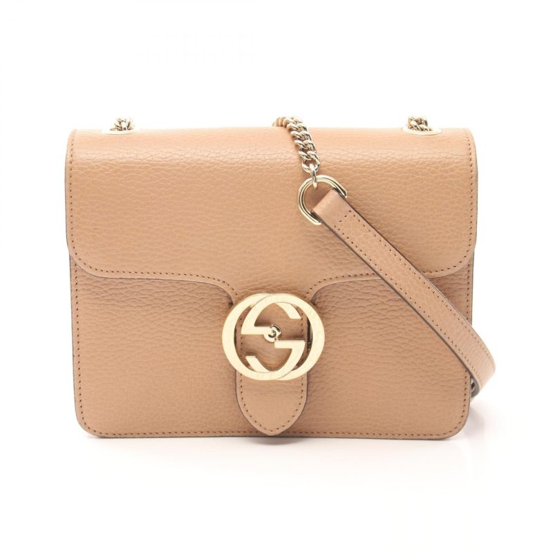 Gucci Leather Interlocking G Shoulder Bag - Barde