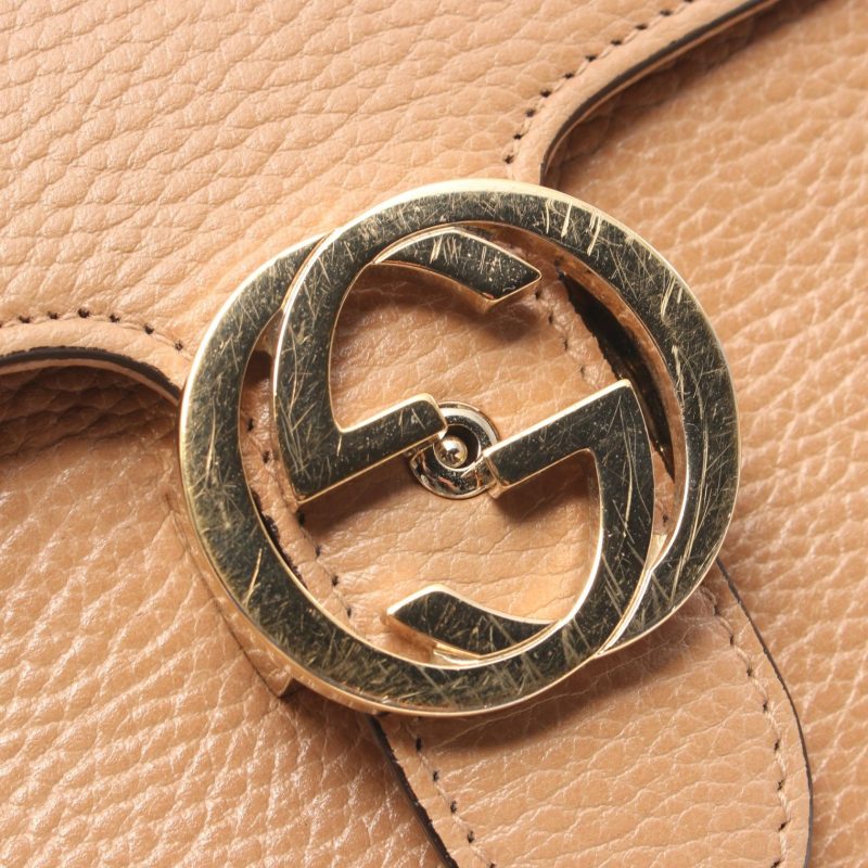 Gucci Leather Interlocking G Shoulder Bag - Barde - Image 5