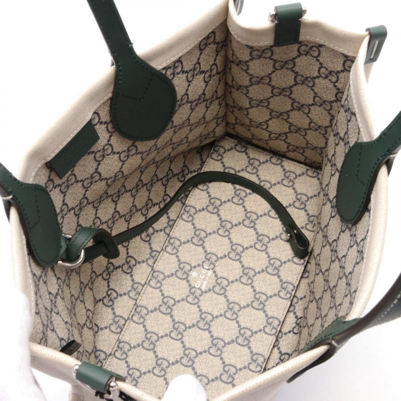 Gucci Canvas Leather Mini Tote Bag - Barde - Image 3