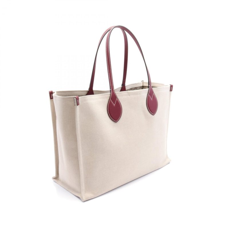 Gucci Canvas Leather Print Tote Bag - Barde - Image 2