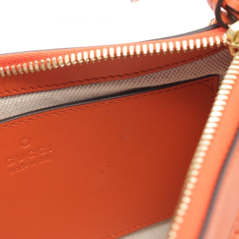 Gucci GG Matelassé Leather Handbag Orange - Barde - Image 5