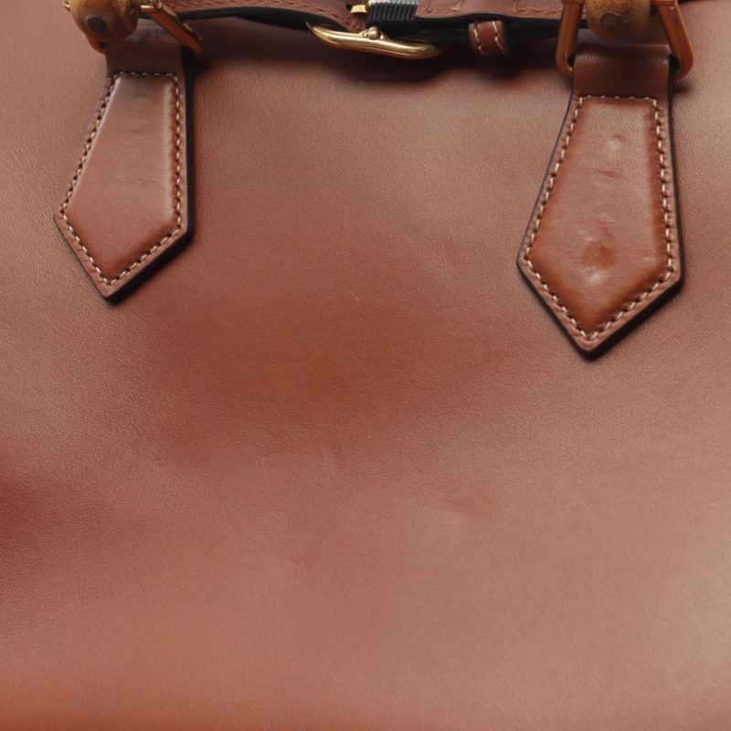 Gucci Diana Leather Handbag Brown - Barde - Image 5