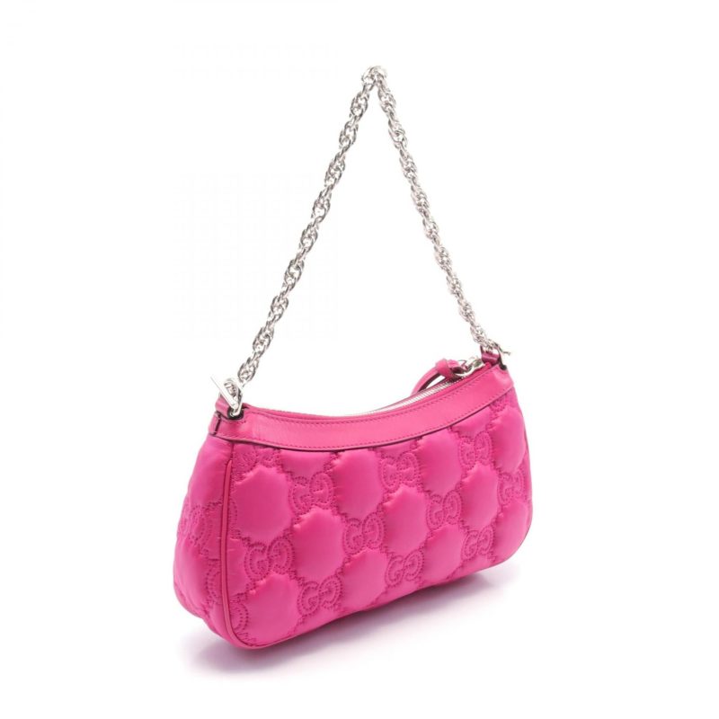 Gucci Nylon Leather GG Matelassé Handbag 735049 - Barde - Image 2