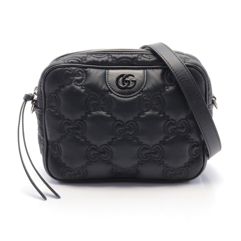 Gucci GG Matelassé Small Nylon Leather Shoulder Bag - Barde