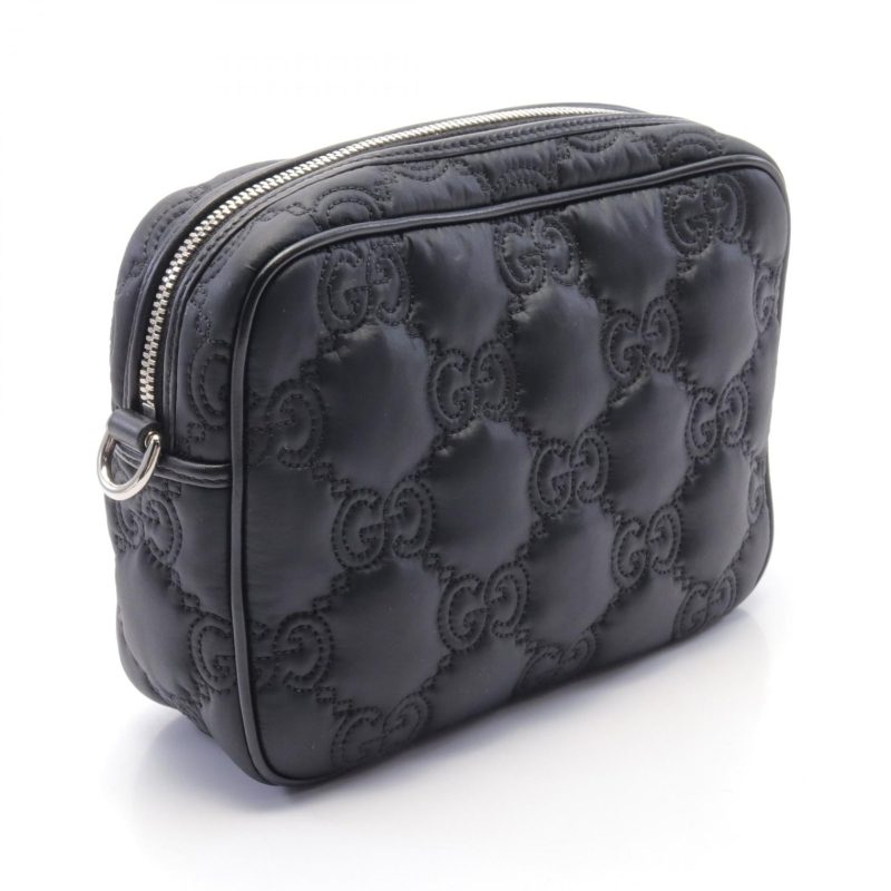 Gucci GG Matelassé Small Nylon Leather Shoulder Bag - Barde - Image 2