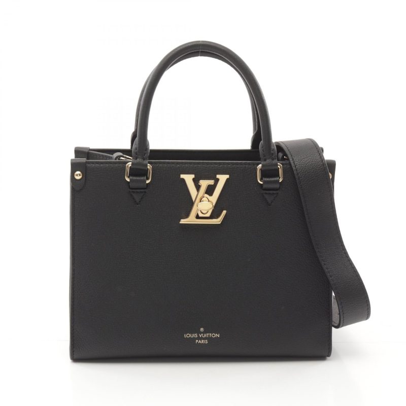 Louis Vuitton Grain Calf Leather Noir Shoulder Bag M22311 - Barde