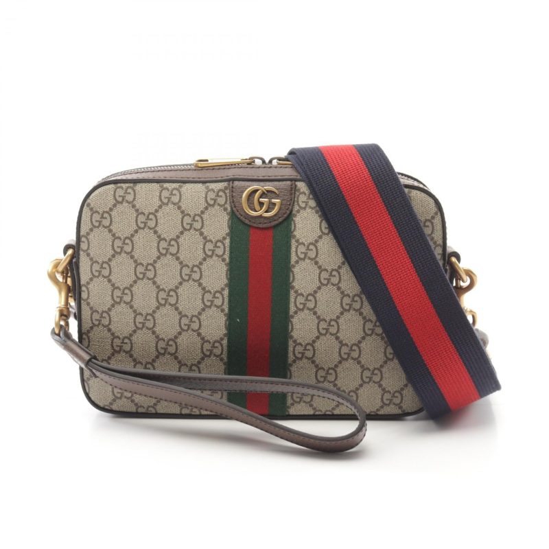 Gucci GG Supreme Shoulder Bag PVC Leather - Barde