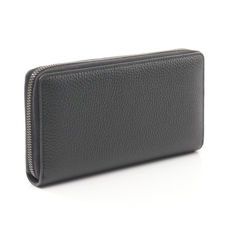 Gucci Bamboo Leather Wallet Black - Barde - Image 2