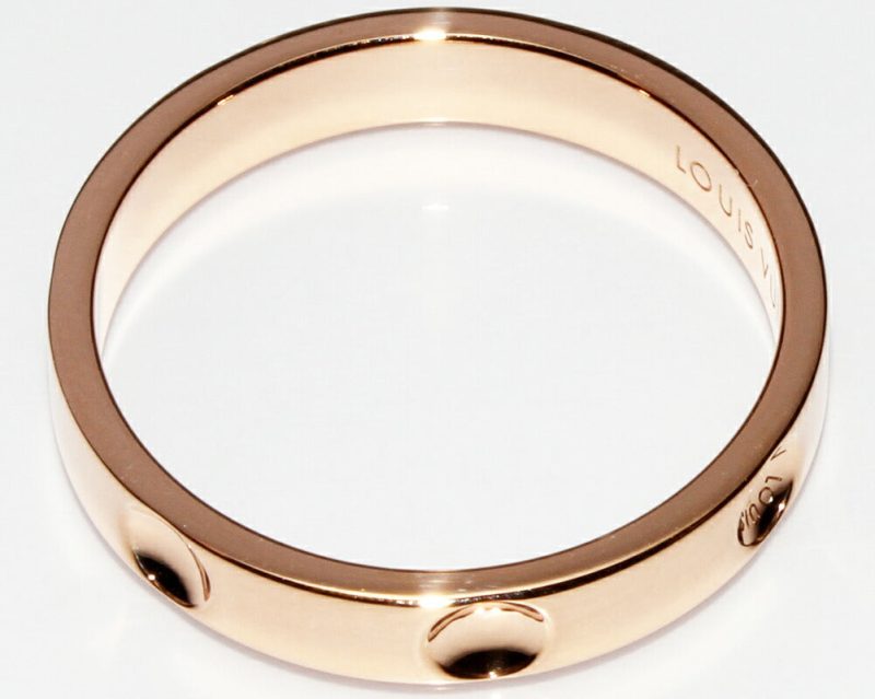 Louis Vuitton K18PG Pink Gold Ring Q9F03I - Barde - Image 3
