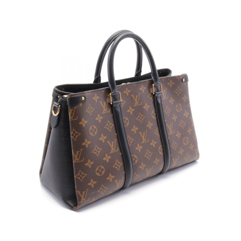Louis Vuitton Soufflot MM Monogram Noir Handbag M44817 - Barde - Image 2