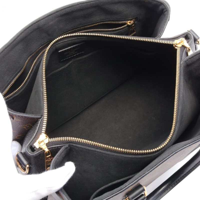 Louis Vuitton Soufflot MM Monogram Noir Handbag M44817 - Barde - Image 3