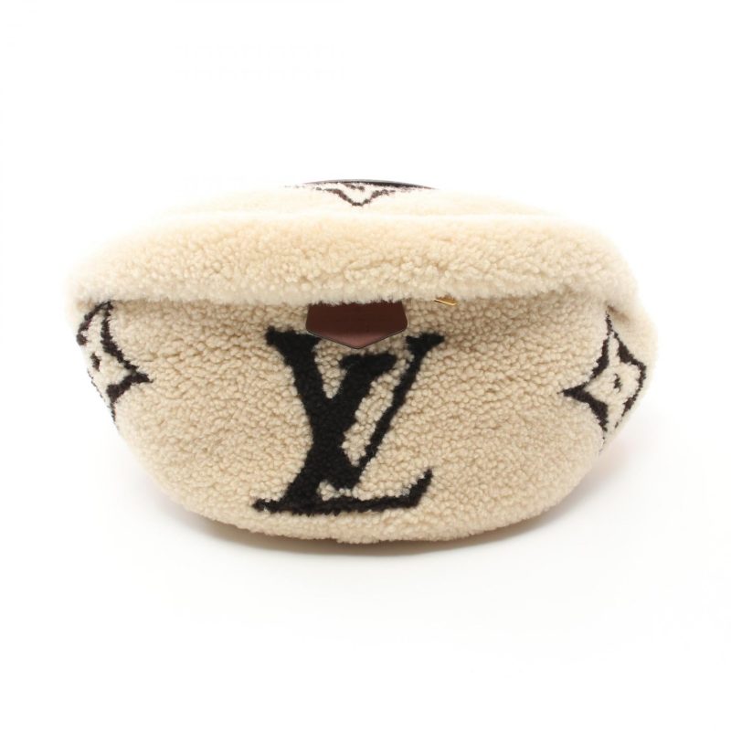 Louis Vuitton Leather Shearling Bum Bag Monogram Teddy - Barde