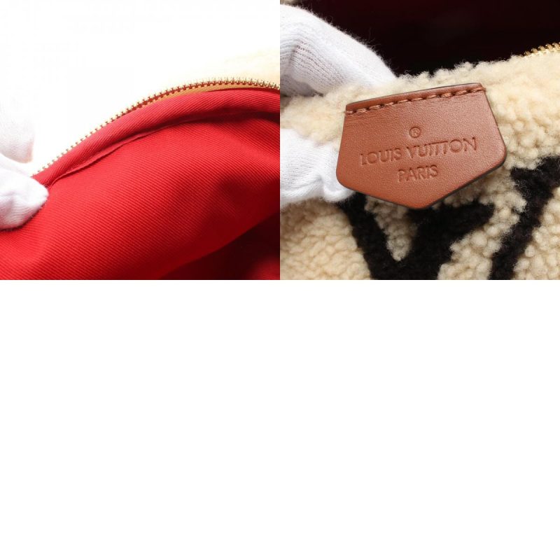 Louis Vuitton Leather Shearling Bum Bag Monogram Teddy - Barde - Image 10