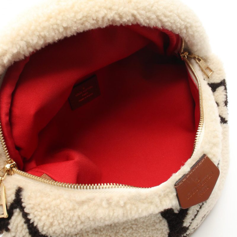 Louis Vuitton Leather Shearling Bum Bag Monogram Teddy - Barde - Image 3