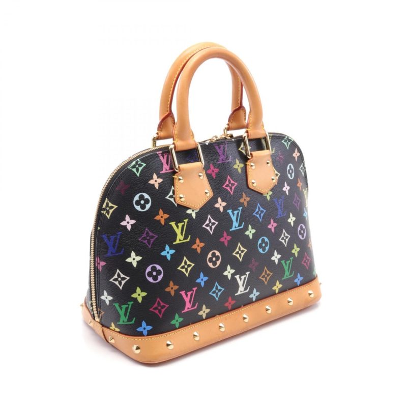 Louis Vuitton Alma Monogram Multicolor Noir Handbag M92646 - Barde - Image 2