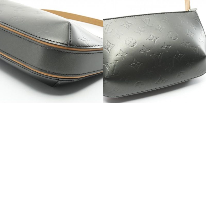 Louis Vuitton Monogram Mat Noir Leather Handbag M55142 - Barde - Image 10