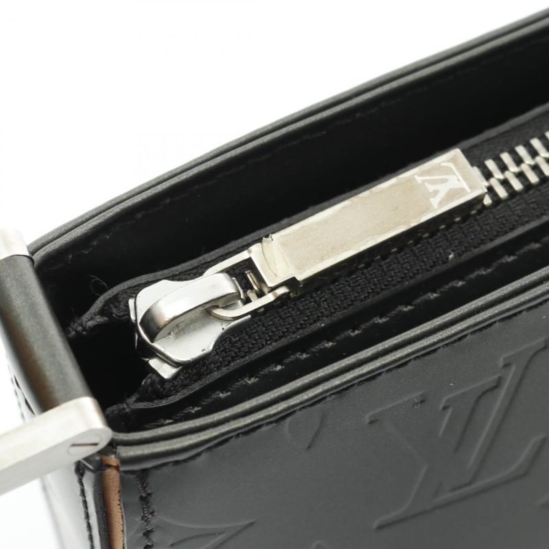 Louis Vuitton Monogram Mat Noir Leather Handbag M55142 - Barde - Image 9