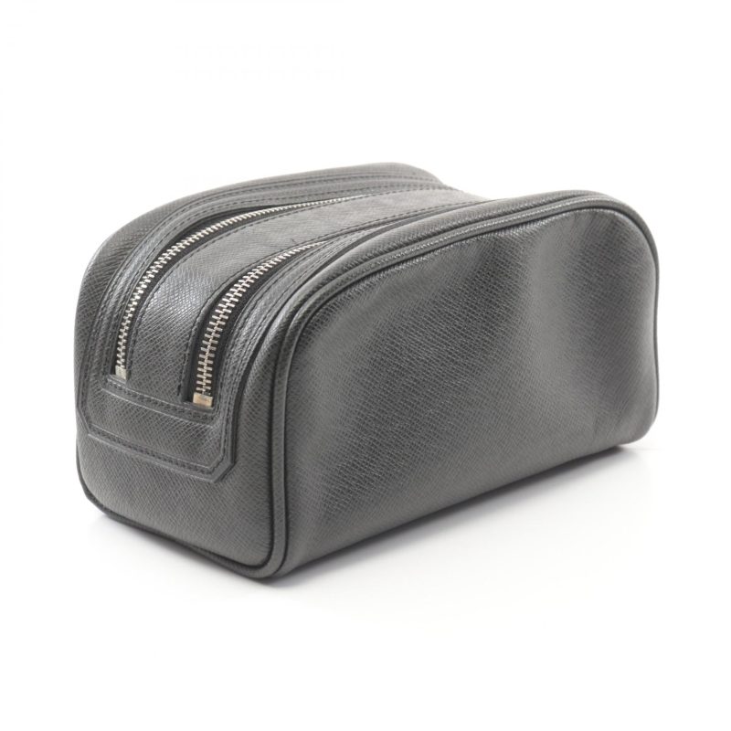 Louis Vuitton Leather Clutch Bag Black M32492 - Barde - Image 2
