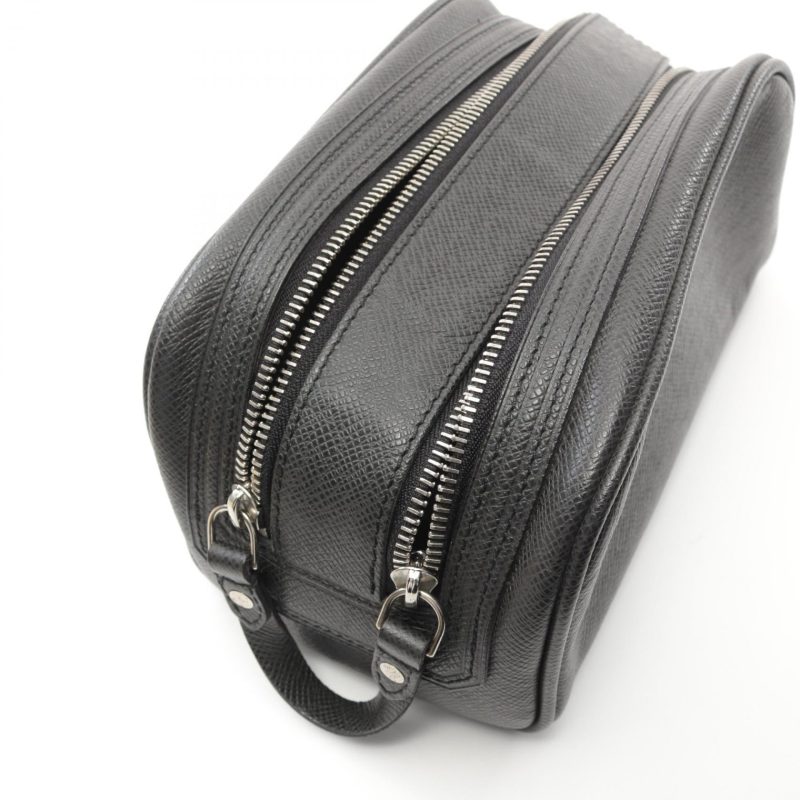 Louis Vuitton Leather Clutch Bag Black M32492 - Barde - Image 9