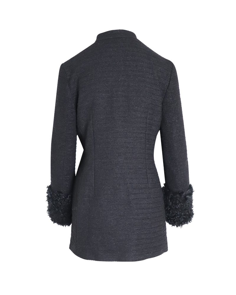 Gucci Tweed Jacket in Black Wool - Barde - Image 2