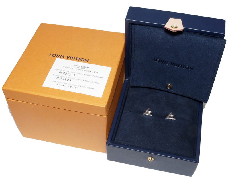 Louis Vuitton K18WG Diamond Cufflinks Q97163 - Barde - Image 3