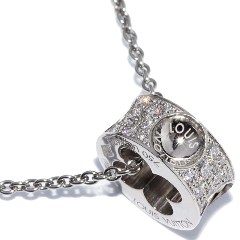 Louis Vuitton Diamond Pendant Necklace Q93127 - Barde