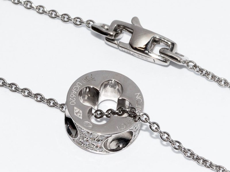 Louis Vuitton Diamond Pendant Necklace Q93127 - Barde - Image 4