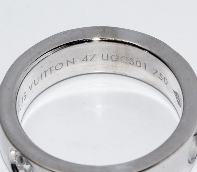 Louis Vuitton K18WG Diamond Ring Q9A03A - Barde - Image 4