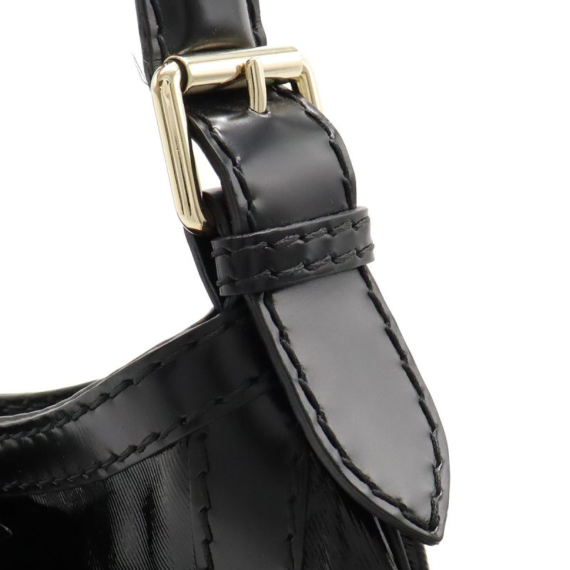 Gucci Patent Leather Queen Hobo Ribbon Shoulder Bag - Barde - Image 6