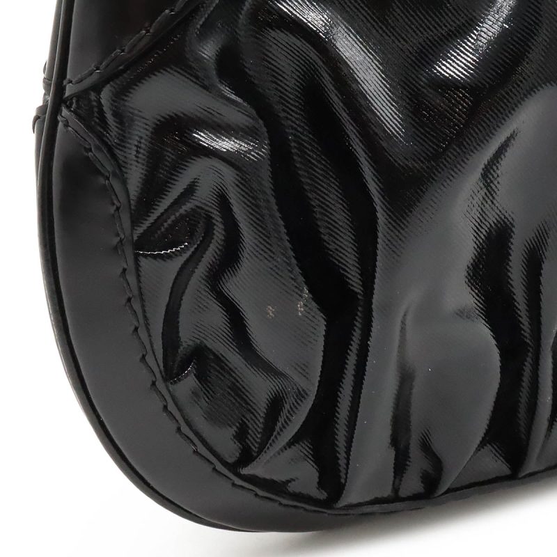 Gucci Patent Leather Queen Hobo Ribbon Shoulder Bag - Barde - Image 8