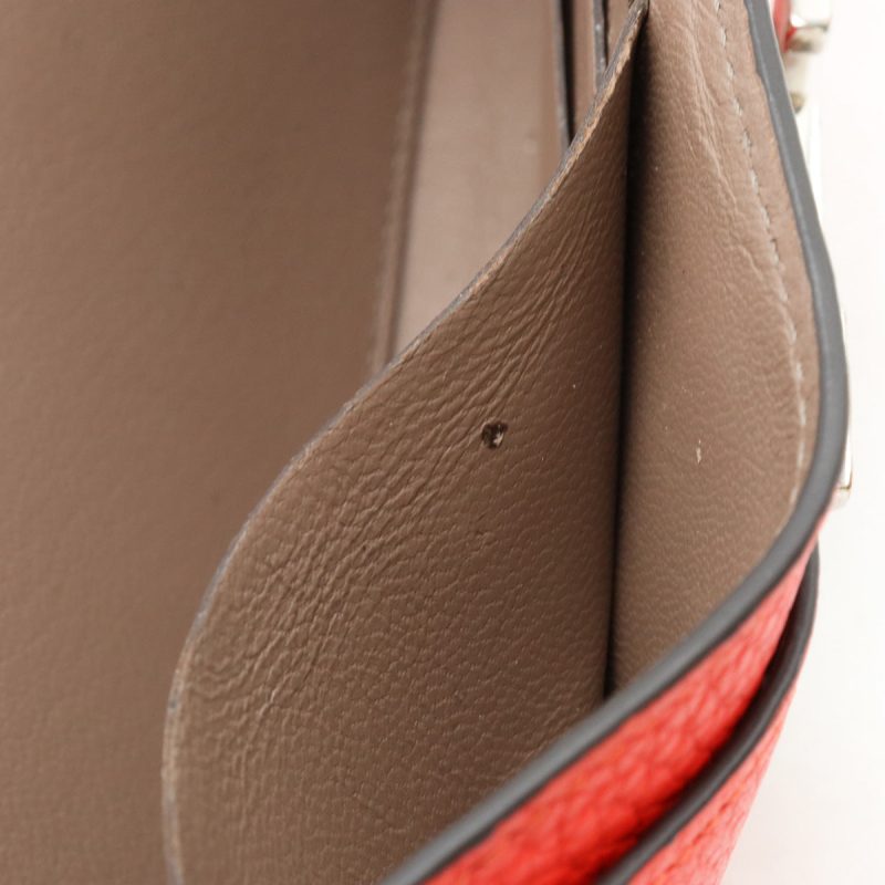 Louis Vuitton Vivienne Bifold Wallet Red Leather - Barde - Image 7